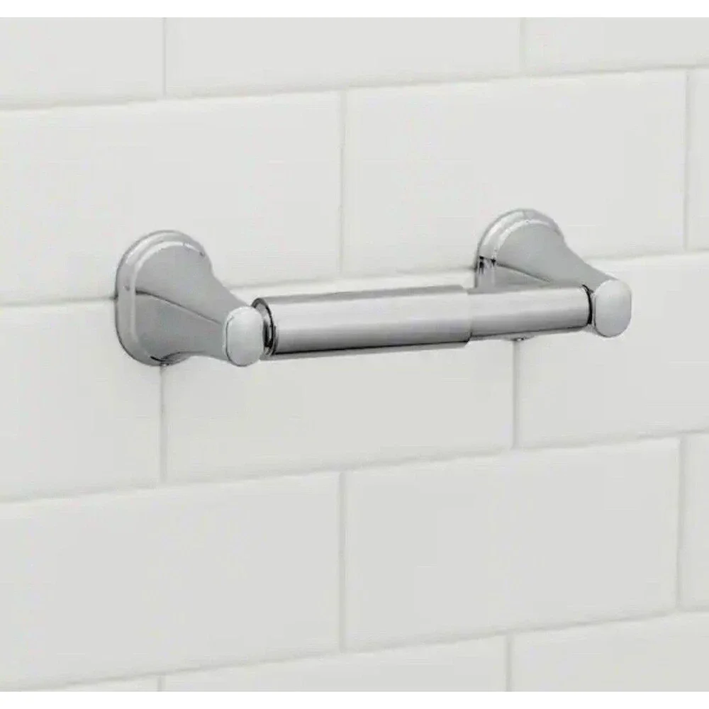 Lot of 4 Glacier Bay Treyburn Toilet Paper Holders Chrome BZ431000CP New